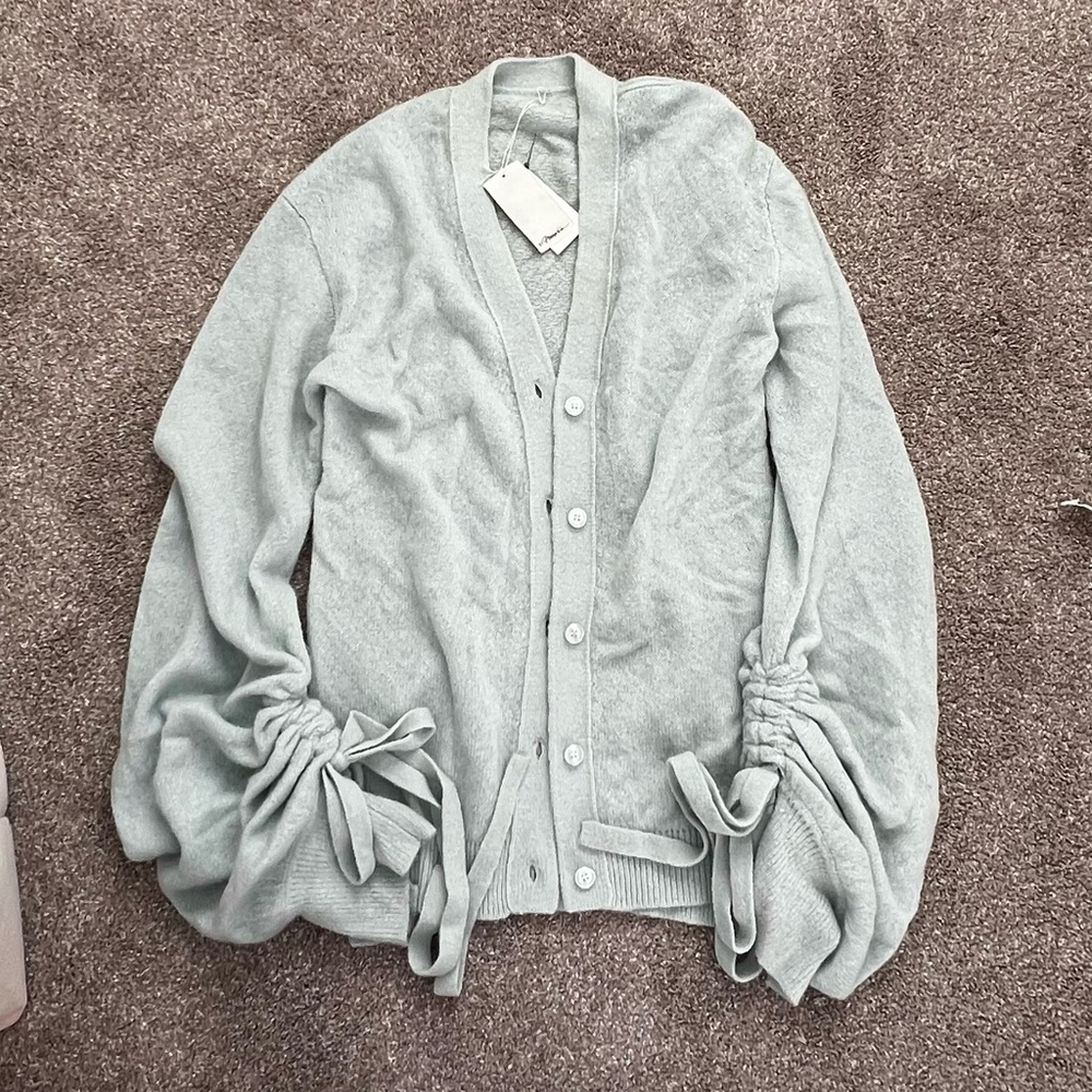 3.1 Phillip Lim NWT Lofty Alpaca Blend Shirred
Sleeve Cardigan NWT